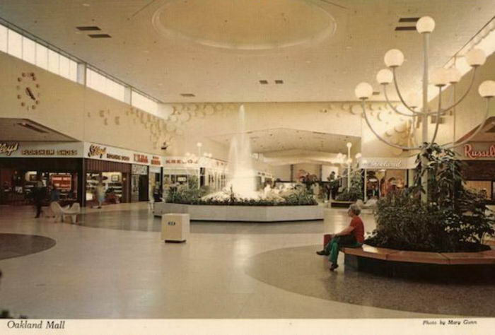 Oakland Mall - Old Post Card